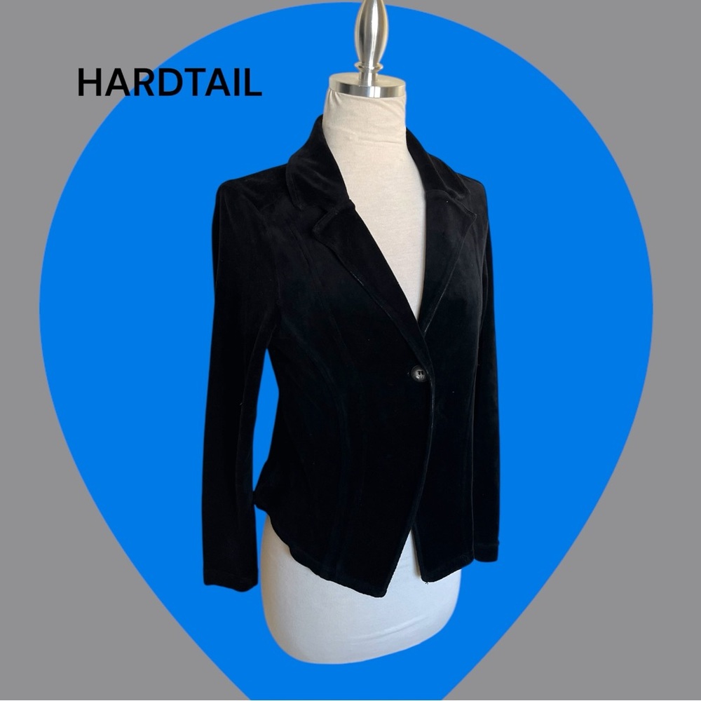 HARD TAIL HARDTAIL VELOUR BLAZER JACKET BLACK XS